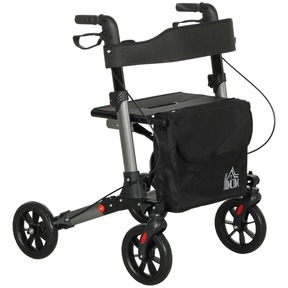 HOMCOM silver rollator walker