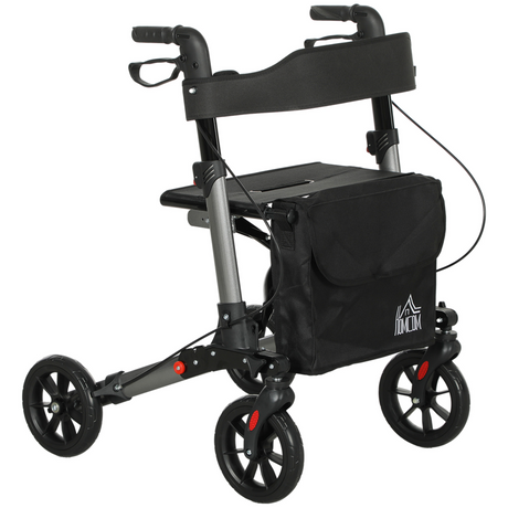 HOMCOM silver rollator walker