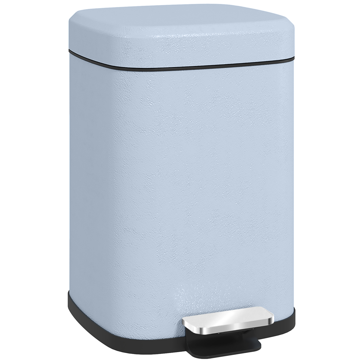 Light blue 12L soft-close pedal bin