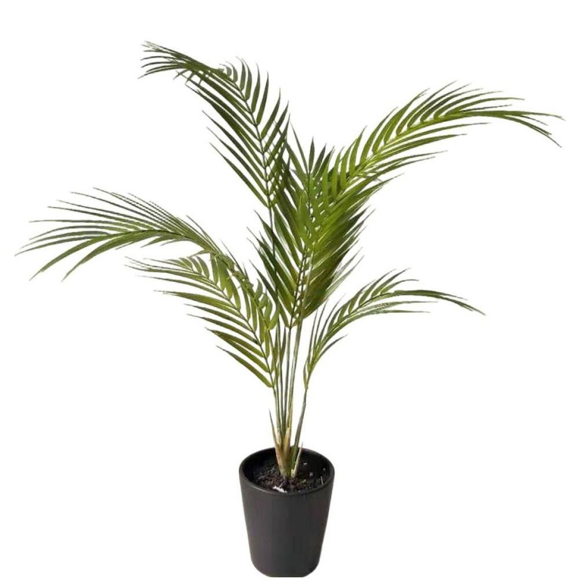 Artificial Areca Palm Tree, 70cm in Black Pot – Low-Maintenance Tropical Greenery for Home & Office