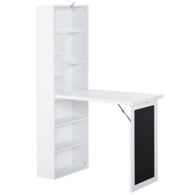 Folding convertible desk with blackboard