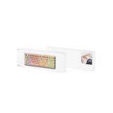 WYEFLOW Wireless Gaming Keyboard with RGB Backlight, 98 Keys & 2.4G – Compact Workspace Keyboard, Beige