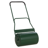 Outsunny Steel Lawn Grass Roller, 50L Water or Sand Fillable – Garden Roller with Rubber Handle, Green