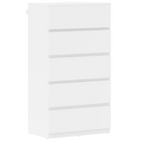 HOMCOM white 5 drawer chest