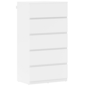 HOMCOM white 5 drawer chest
