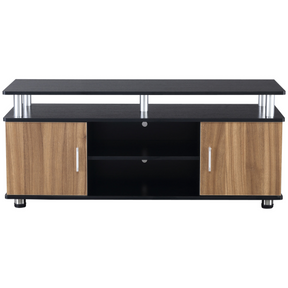 Black and walnut TV cabinet
