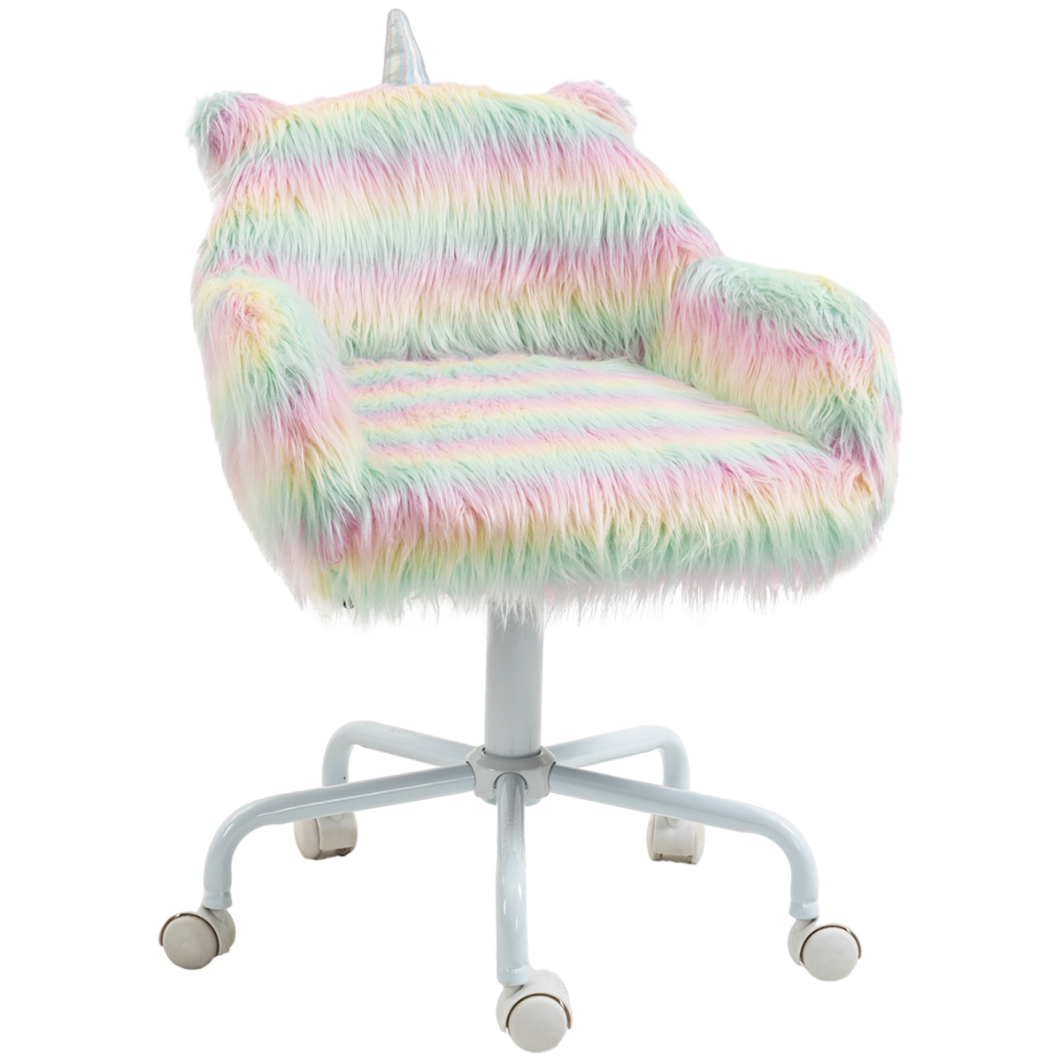 Vinsetto faux fur unicorn desk chair