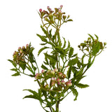Leaf 55cm Artificial Foliage Stem with Pink Berries – Realistic Plastic Flowers and Leaves, Shapable Stem