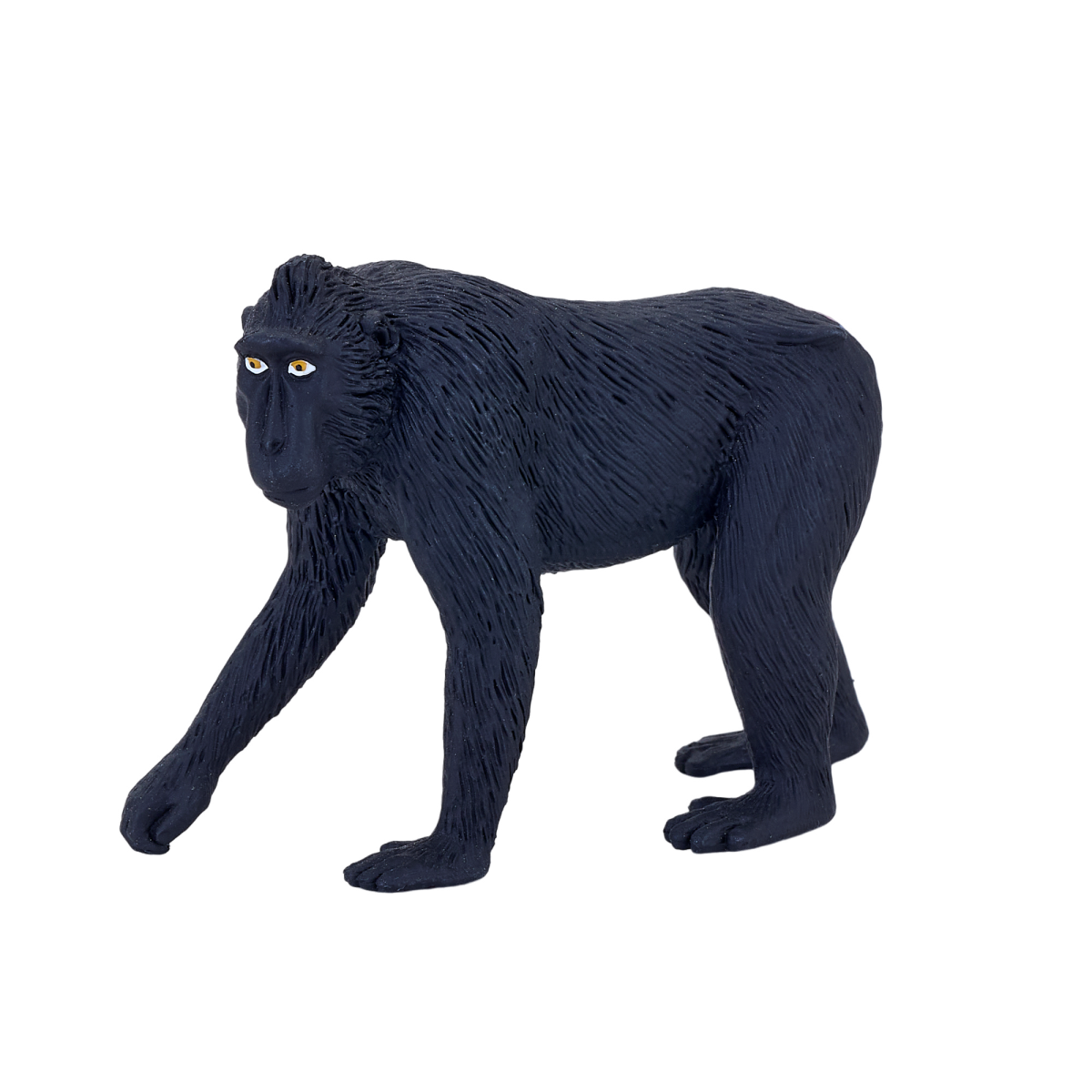 MojoFun Black Crested Macaque Toy Figurine – Realistic Primate Model