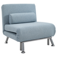 HOMCOM blue single folding sofa bed chair