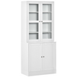 Modern bookcase display cabinet with doors
