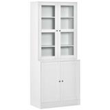Modern bookcase display cabinet with doors