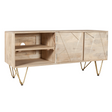 Media unit with light gold inlay