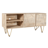 Media unit with light gold inlay
