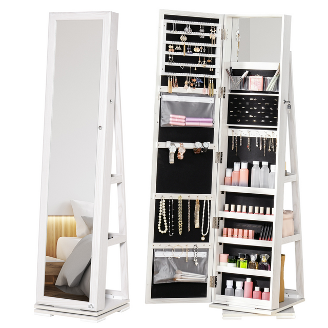 360 swivel mirror jewellery cabinet