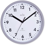 Acctim Nardo 20cm Radio Controlled Grey Wall Clock