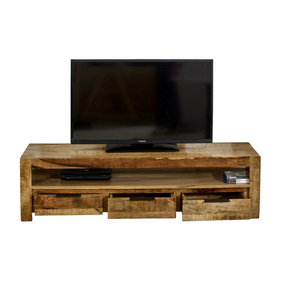 Surrey large mango wood TV unit