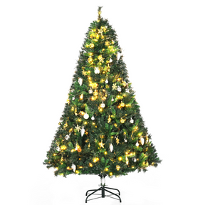 6ft pre-lit artificial Christmas tree with 200 LED lights
