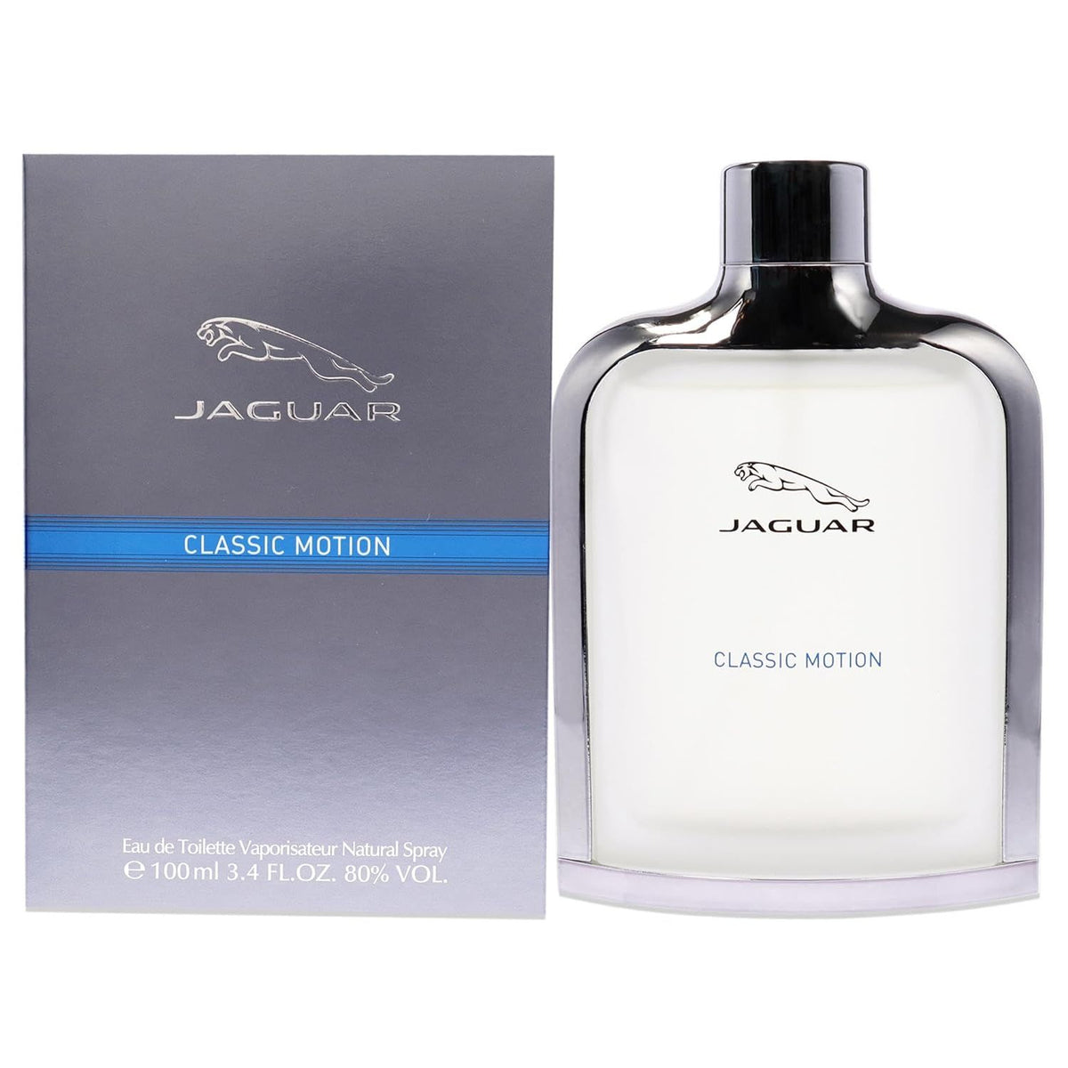 Jaguar Classic Motion Eau de Toilette Spray 100ml – Fresh & Citrus, Woody Fragrance for Men