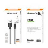 Panther Force Fast Charge & Sync Micro USB Cable – High-Speed Data Transfer, 1M