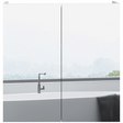 kleankin white mirrored bathroom cabinet