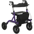 HOMCOM purple all-terrain rollator