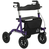 HOMCOM purple all-terrain rollator