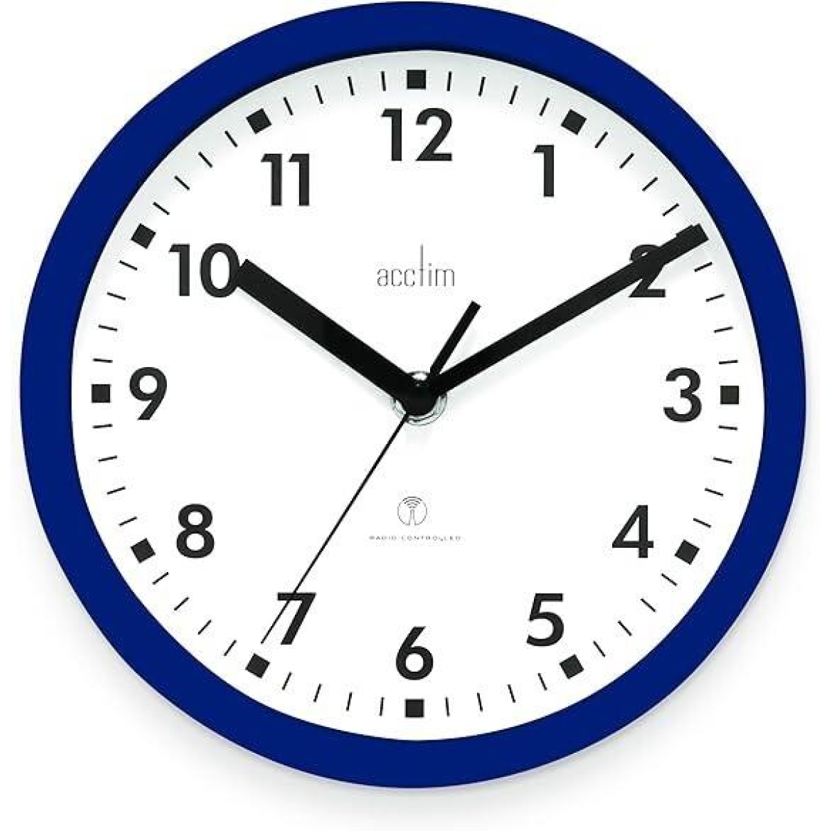 Acctim Nardo 20cm Radio Controlled Blue Wall Clock
