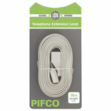 Pifco 15m Telephone Extension Lead – Long Phone Cable for Home or Office Use