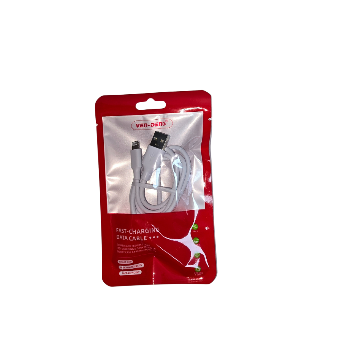 Ven-Dens 8 Pin to USB Charging Cable, Pack of 50 – Fast Charging and Data Transfer Cables