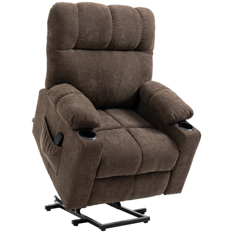 Brown heavy duty riser recliner
