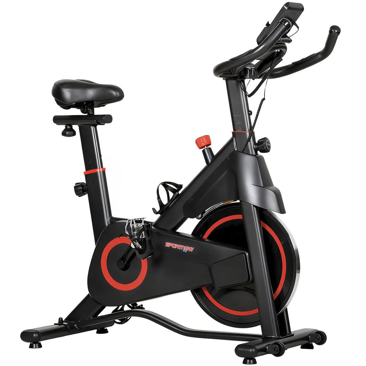 SPORTNOW Exercise Bike with Magnetic Resistance, 8kg Flywheel and LCD – Quiet Indoor Cycling for Home Workouts