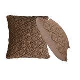 Artisan Furniture Maura Cushions, Set of 2 – Soft Cosy Scatter Cushions for Sofa, Bed or Armchair, Coffee