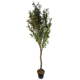 Leaf Design UK Artificial Olive Tree with Natural Wooden Trunk, 150cm