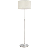 HOMCOM Floor Lamp with Remote, Height Adjustable Standing Lamp with Linen Shade