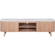 Ashford natural marble and wood large TV cabinet