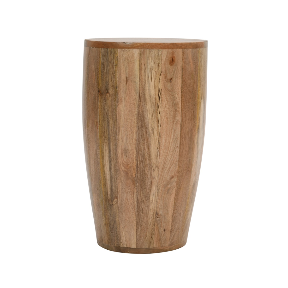 Surrey mango wood drum side table