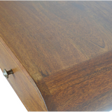 Artisan Furniture Solid Wood Floating London Console Table with 2 Drawers – Wall Mounted, Chestnut, Dark Brown
