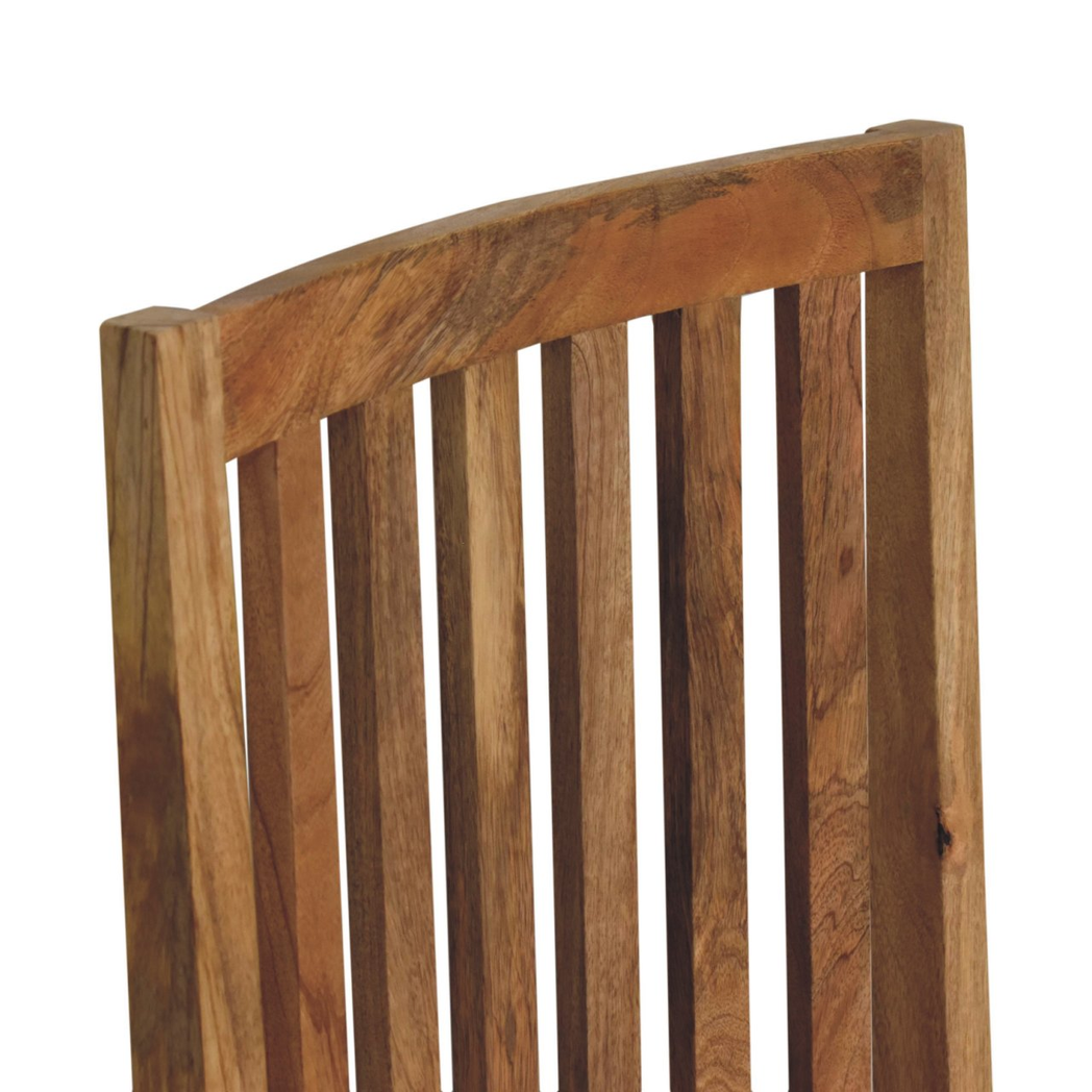 Artisan Furniture Solid Wood Ariella Dining Chair – Contemporary Japanese Design, Oak-ish Finish, Beige