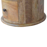 Artisan Furniture 3 Drawer Drum Chest – Handcrafted Solid Fruitwood Chest of Drawers, Brown