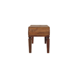 Artisan Furniture Solid Wood Arcus Coffee Table – Handcrafted Mango Wood, Amber Oak Finish, Beige