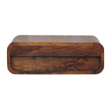 Artisan Avora Wall-Mounted Solid Wood Nightstand with Drawer – Floating Bedside Table, Honey Caramel
