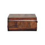 Artisan Avora Wall-Mounted Solid Wood Nightstand with Drawer – Floating Bedside Table, Honey Caramel