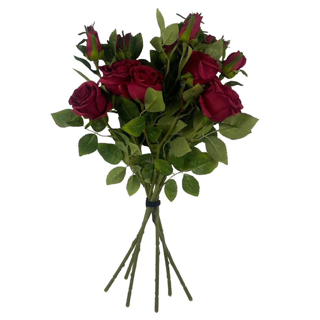 Pack of 6 Artificial Red Roses, 60cm Lifelike Stems – Home, Office & Event Decor, Red