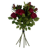 Pack of 6 Artificial Red Roses, 60cm Lifelike Stems – Home, Office & Event Decor, Red