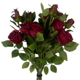Pack of 6 Artificial Red Roses, 60cm Lifelike Stems – Home, Office & Event Decor, Red