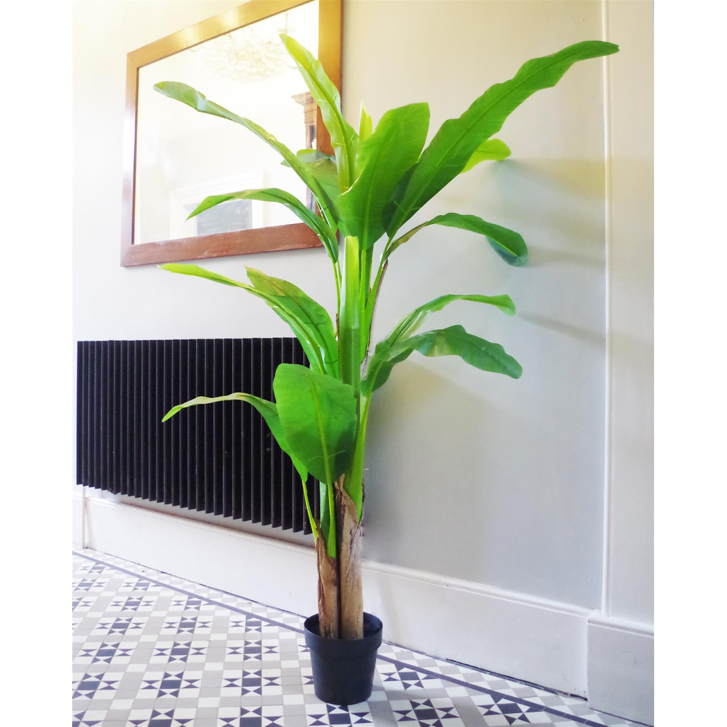 180cm Artificial Banana Plant – Tropical Natural Tree for Home Decor, Green