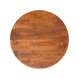 Artisan Furniture Central Ball Table in 100% Solid Mango Wood with Ball Feet – Living Room, Chestnut Brown