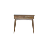Artisan Furniture Hallway Console Table with 2 Drawers – Nordic Style Solid Mango Wood, Brown
